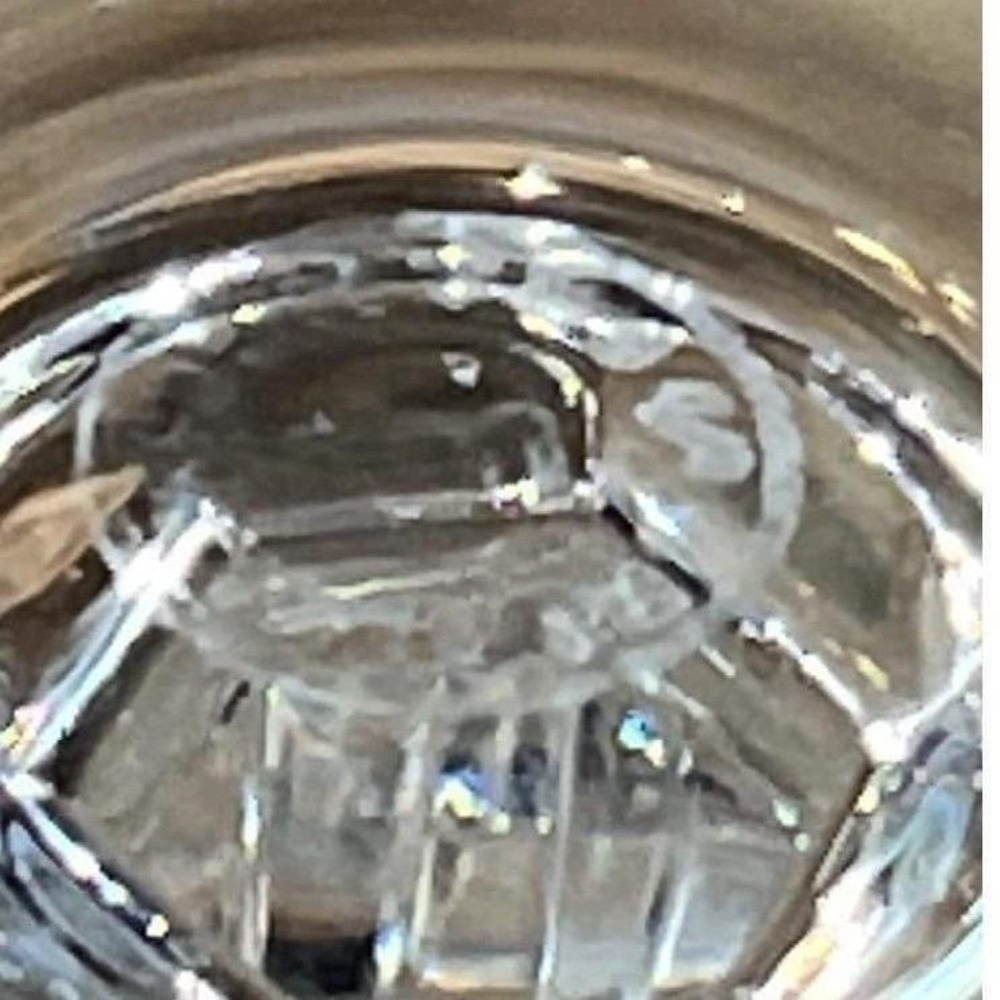 St Louis Cerdagne French Crystal Wine Claret 5 1/2" Stem Goblets Signed Set of 4 - Picture 14 of 15